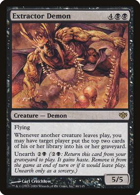 Extractor Demon card from Conflux