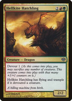 Hellkite Hatchling card from Conflux