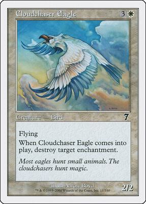 Cloudchaser Eagle card from 7th Edition