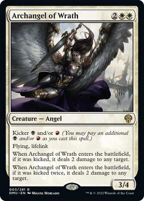 Archangel of Wrath card from Promo Pack: Dominaria United