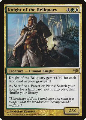 Knight of the Reliquary card from Conflux