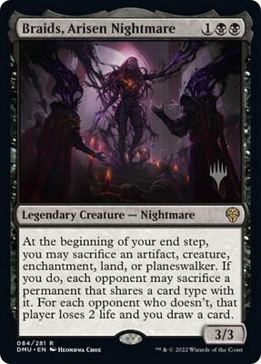 Braids, Arisen Nightmare card from Promo Pack: Dominaria United