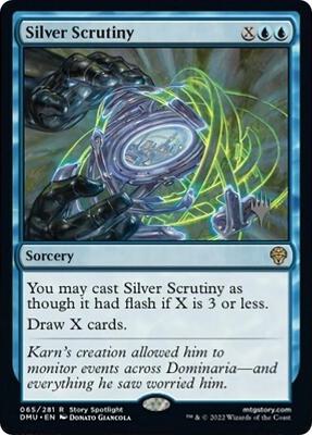 Silver Scrutiny card from Promo Pack: Dominaria United