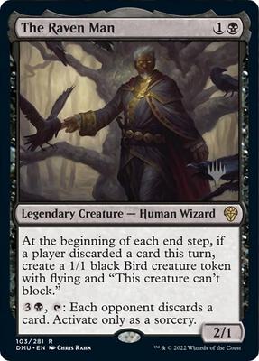 The Raven Man card from Promo Pack: Dominaria United