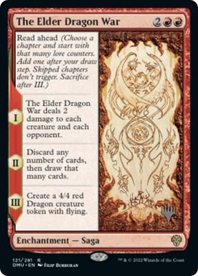 The Elder Dragon War card from Promo Pack: Dominaria United