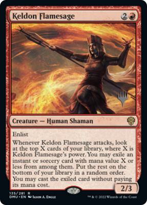 Keldon Flamesage card from Promo Pack: Dominaria United