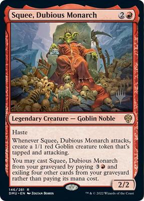 Squee, Dubious Monarch card from Promo Pack: Dominaria United
