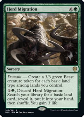Herd Migration card from Promo Pack: Dominaria United