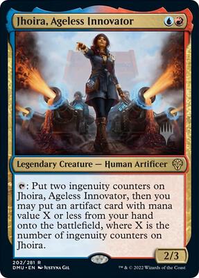 Jhoira, Ageless Innovator card from Promo Pack: Dominaria United