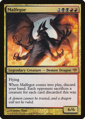 Malfegor card from Conflux