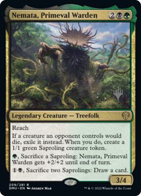 Nemata, Primeval Warden card from Promo Pack: Dominaria United
