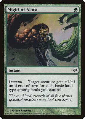 Might of Alara card from Conflux