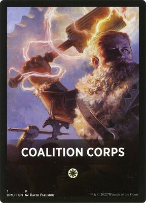 Coalition Corps Theme Card card from Dominaria United