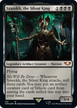 Szarekh, the Silent King card from Universes Beyond: Warhammer 40,000