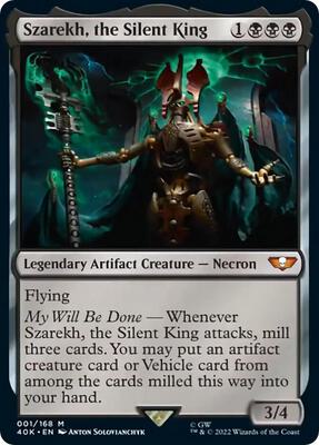 Szarekh, the Silent King (Surge Foil) card from Universes Beyond: Warhammer 40,000