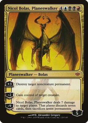 Nicol Bolas, Planeswalker card from Conflux