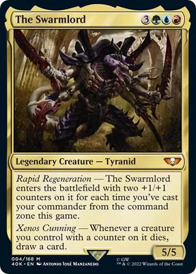 The Swarmlord (Surge Foil) card from Universes Beyond: Warhammer 40,000