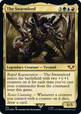 The Swarmlord card from Universes Beyond: Warhammer 40,000