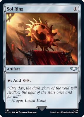 Sol Ring (249) (Surge Foil) card from Universes Beyond: Warhammer 40,000