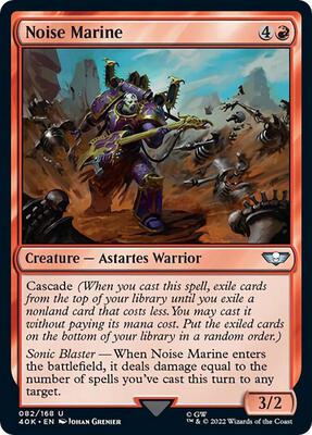 Noise Marine (Surge Foil) card from Universes Beyond: Warhammer 40,000