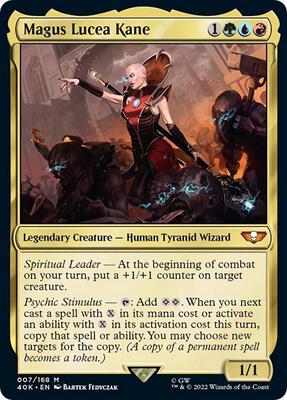 Magus Lucea Kane (Surge Foil) card from Universes Beyond: Warhammer 40,000