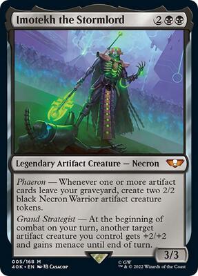 Imotekh the Stormlord (Surge Foil) card from Universes Beyond: Warhammer 40,000