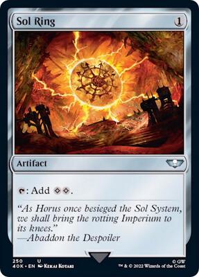 Sol Ring (250) card from Universes Beyond: Warhammer 40,000