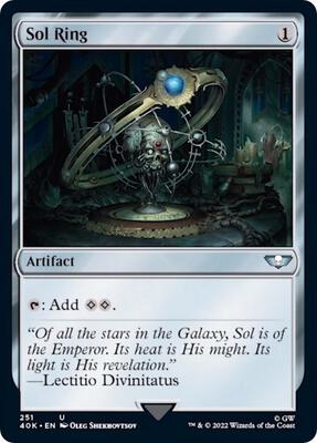 Sol Ring (251) (Surge Foil) card from Universes Beyond: Warhammer 40,000