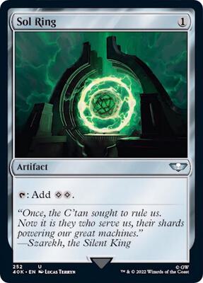 Sol Ring (252) card from Universes Beyond: Warhammer 40,000