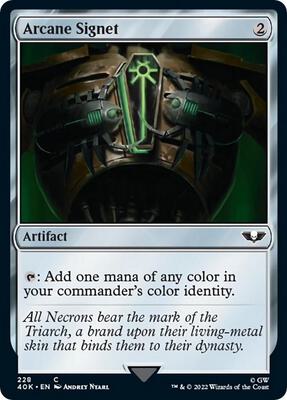 Arcane Signet (228) card from Universes Beyond: Warhammer 40,000