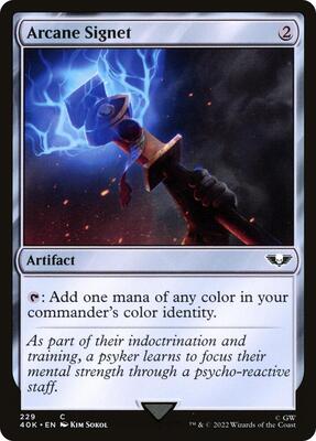 Arcane Signet (229) card from Universes Beyond: Warhammer 40,000