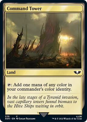 Command Tower (270) card from Universes Beyond: Warhammer 40,000