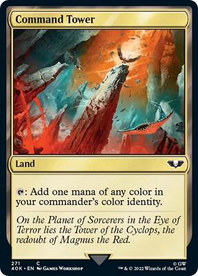 Command Tower (271) (Surge Foil) card from Universes Beyond: Warhammer 40,000