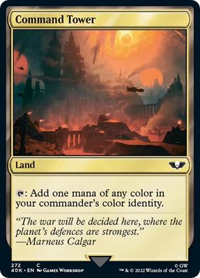 Command Tower (272) (Surge Foil) card from Universes Beyond: Warhammer 40,000