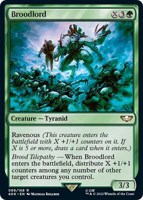Broodlord card from Universes Beyond: Warhammer 40,000