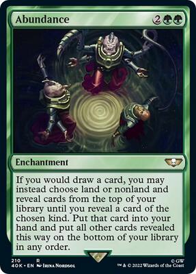 Abundance (Surge Foil) card from Universes Beyond: Warhammer 40,000