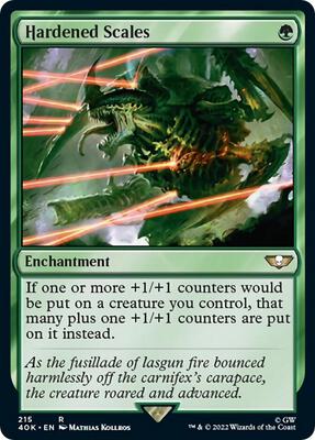 Hardened Scales card from Universes Beyond: Warhammer 40,000