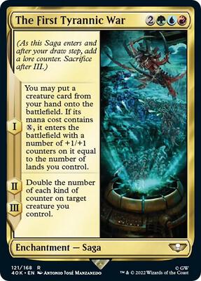The First Tyrannic War card from Universes Beyond: Warhammer 40,000