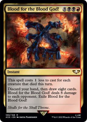 Blood for the Blood God! card from Universes Beyond: Warhammer 40,000