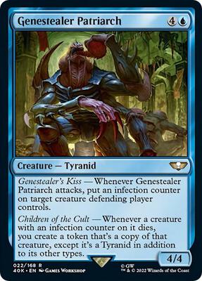 Genestealer Patriarch card from Universes Beyond: Warhammer 40,000