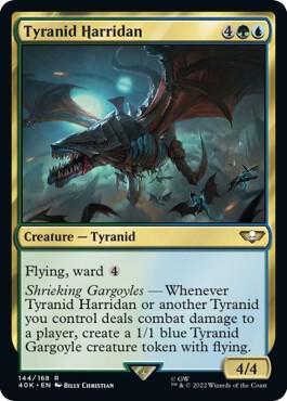 Tyranid Harridan card from Universes Beyond: Warhammer 40,000