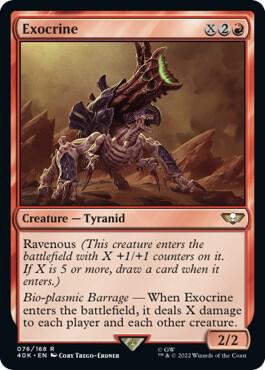 Exocrine (Surge Foil) card from Universes Beyond: Warhammer 40,000