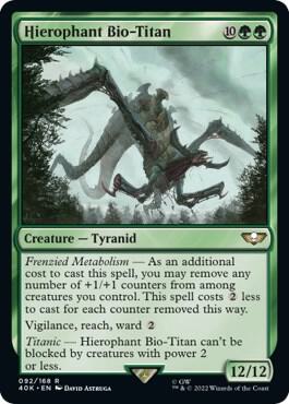 Hierophant Bio-Titan (Surge Foil) card from Universes Beyond: Warhammer 40,000