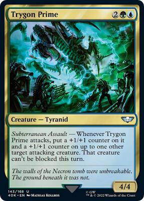 Trygon Prime (Surge Foil) card from Universes Beyond: Warhammer 40,000