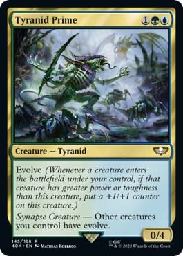 Tyranid Prime card from Universes Beyond: Warhammer 40,000