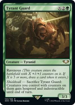 Tyrant Guard (Surge Foil) card from Universes Beyond: Warhammer 40,000