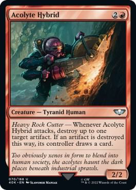 Acolyte Hybrid (Surge Foil) card from Universes Beyond: Warhammer 40,000