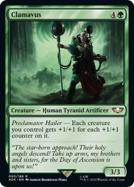 Clamavus card from Universes Beyond: Warhammer 40,000