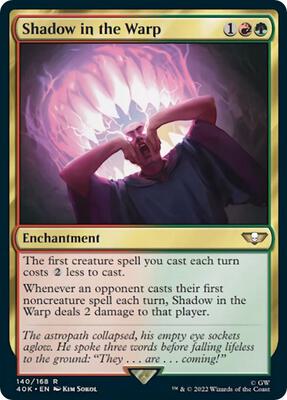 Shadow in the Warp (Surge Foil) card from Universes Beyond: Warhammer 40,000