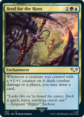 Bred for the Hunt card from Universes Beyond: Warhammer 40,000